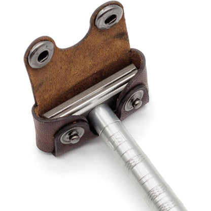 Henson Brown Leather The Henson Razor Head Cover by Pasteur Pharmacy