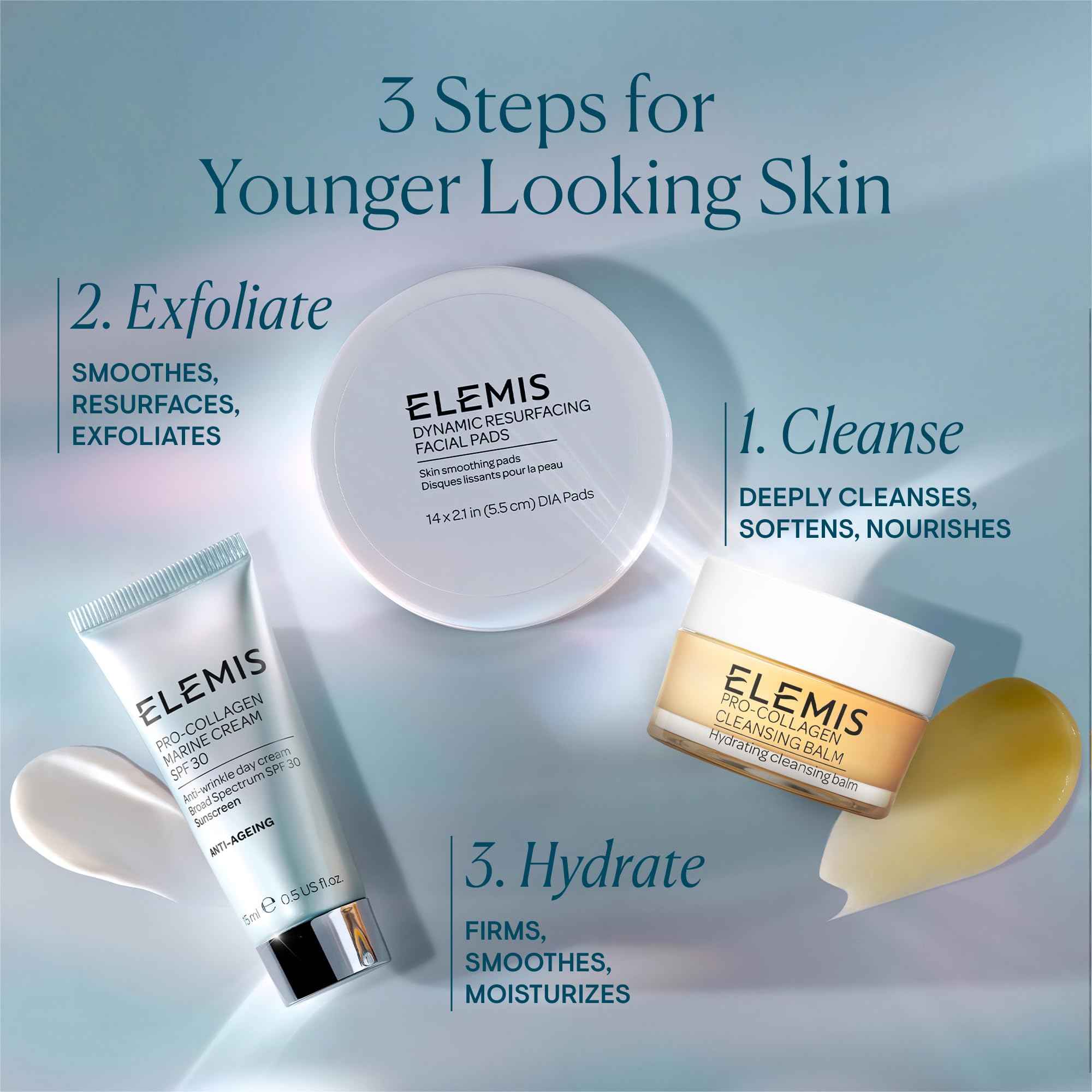 ELEMIS Pro-Collagen Marine Cream SPF 30, Lightweight Anti-Wrinkle Daily Facial Moisturizer