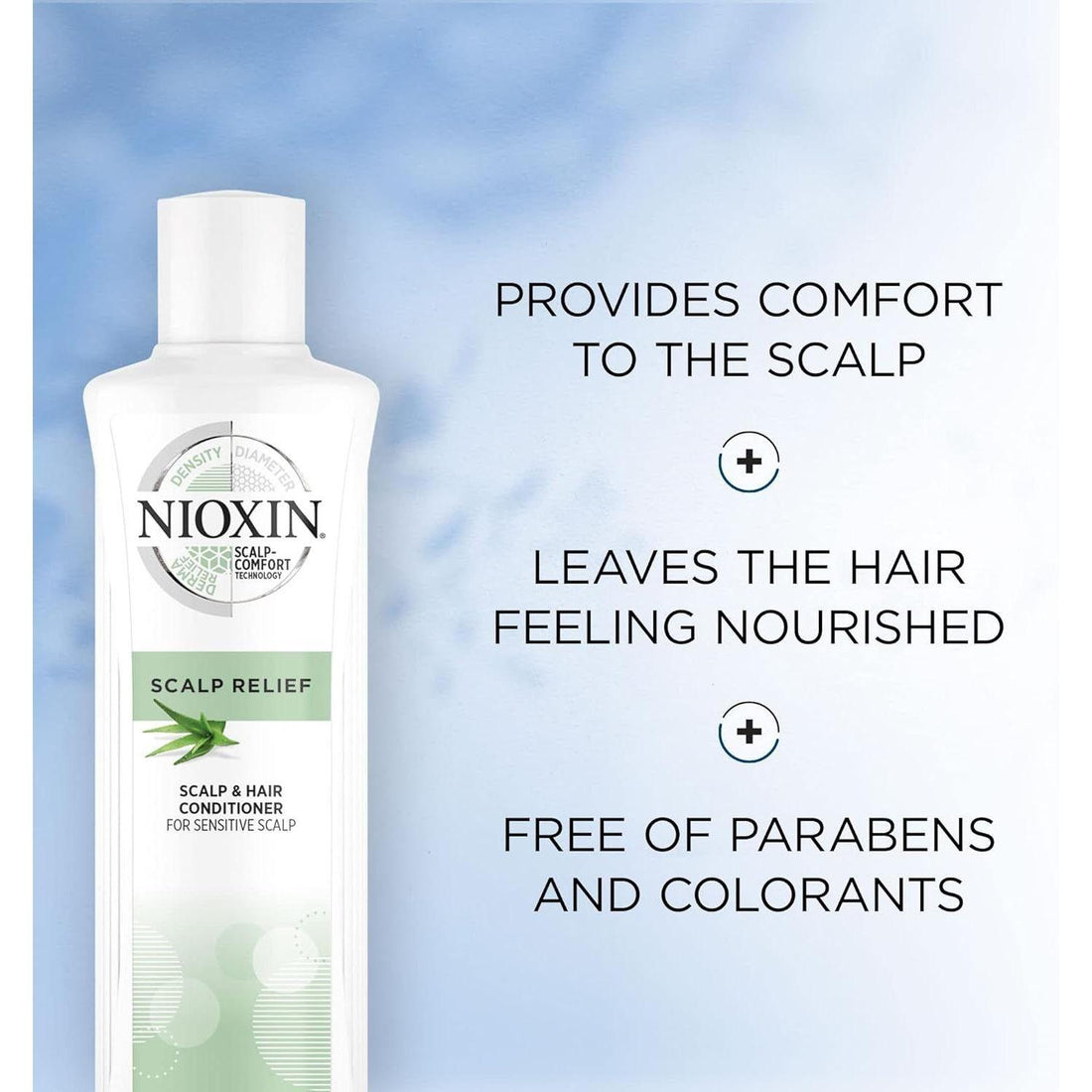 Nioxin Scalp Relief Cleanser Conditioner for Sensitive Dry and Itchy Scalp 6.7 Oz by Pasteur Pharmacy