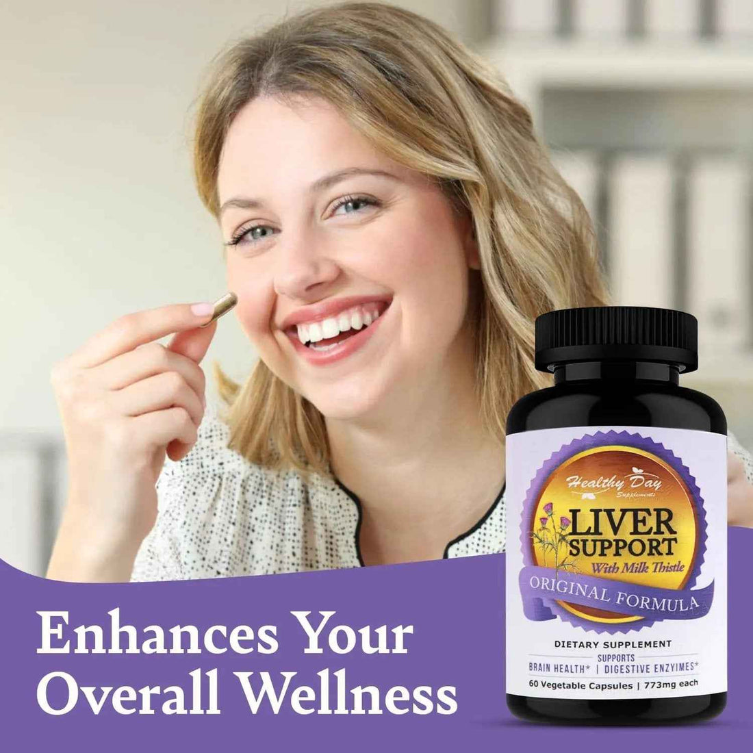 Liver Cleanse and Detox &amp; Repair Formula - Herbal Liver Support Supplement Liver Detox