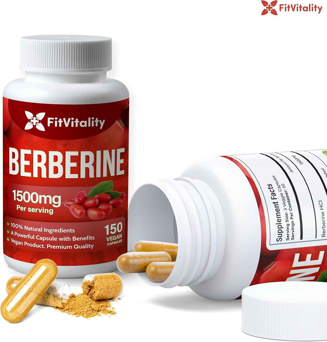 Premium Berberine Supplement, Non-GMO, Gluten-Free