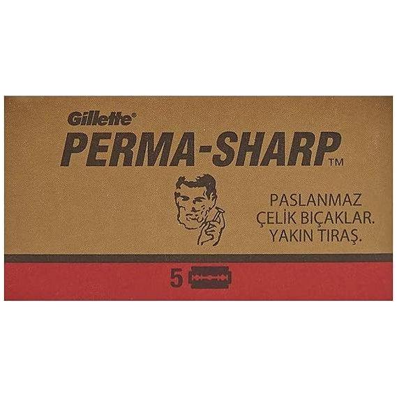 Gillete Perma-Sharp Double Edge Razor Blades - 20x5 Pack by Pasteur Pharmacy