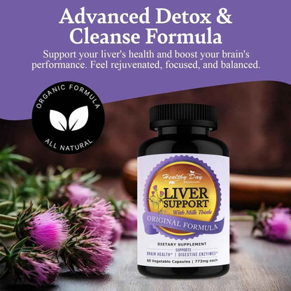 Liver Cleanse and Detox &amp; Repair Formula - Herbal Liver Support Supplement Liver Detox