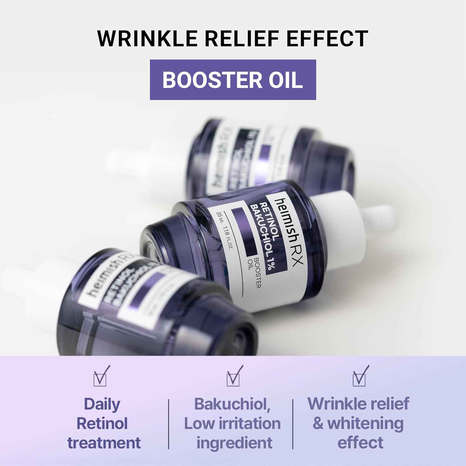 Heimish RX Retinol Bakuchiol 1% Booster Oil