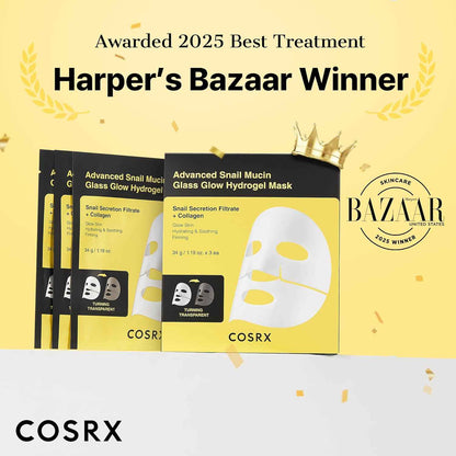 Cosrx Advanced Snail Mucin Glass Glow Hydrogel Mask