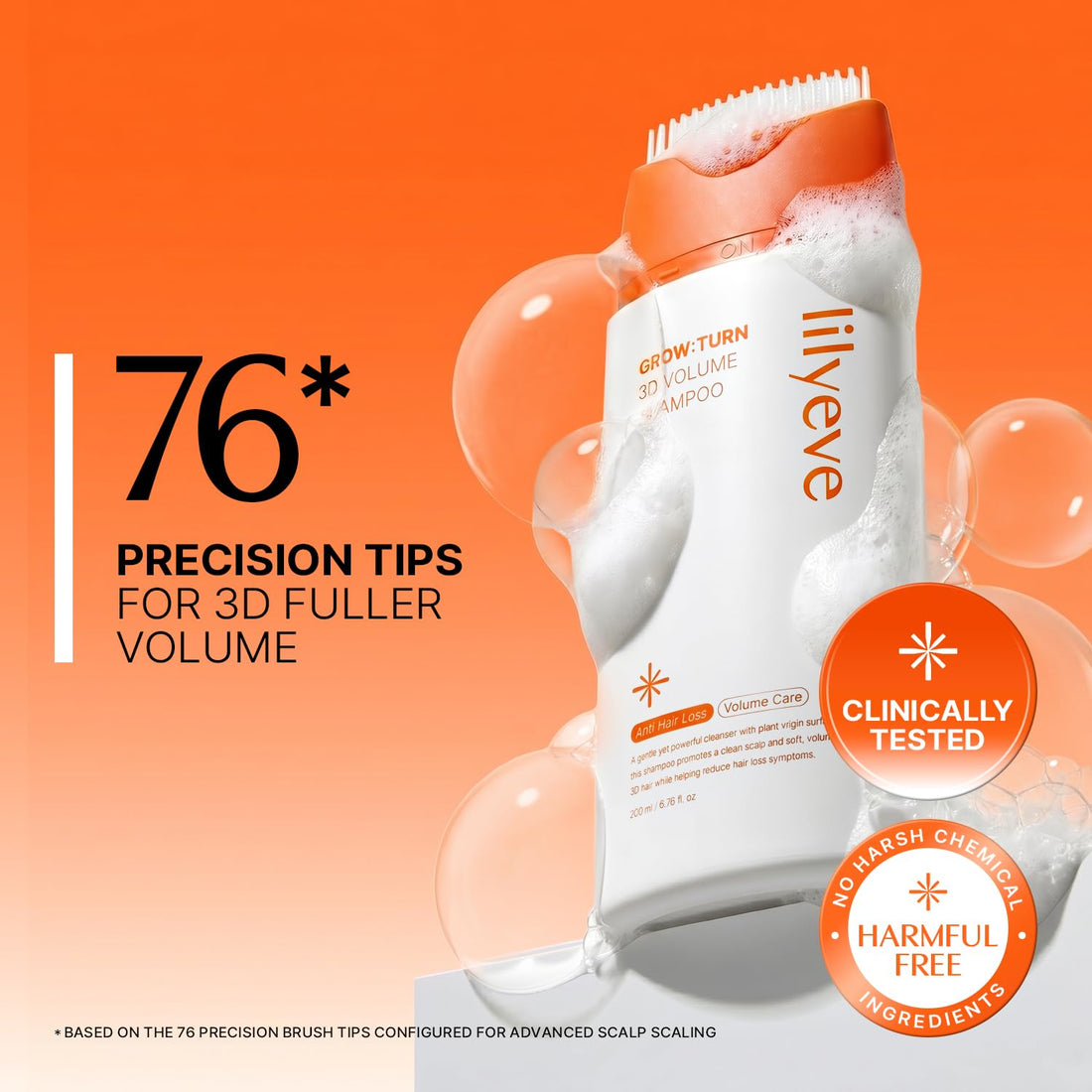Lilyeve Grow Turn Exosome 3D Volume Brush Shampoo  DestGlow