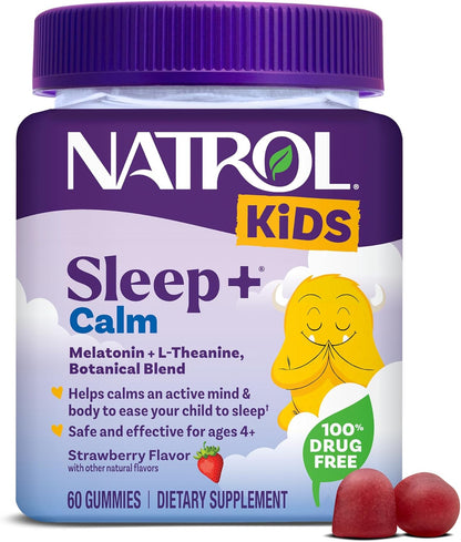 Natrol Kids Sleep+ Calm Gummies – Strawberry – 60 Count by Top Vita Shop