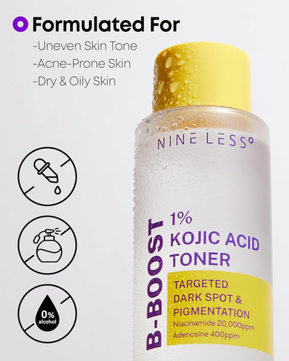 NINELESS B-Boost 1% Kojic Acid Toner by AsiaBeautyMall