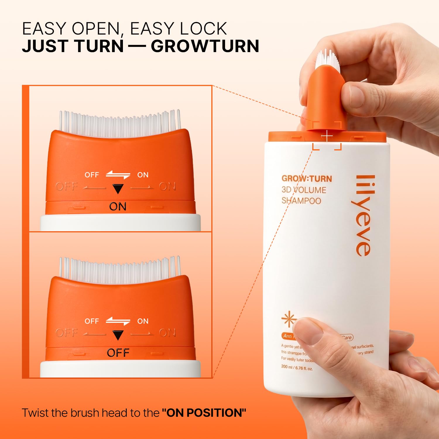 Lilyeve Grow Turn Exosome 3D Volume Brush Shampoo  DestGlow