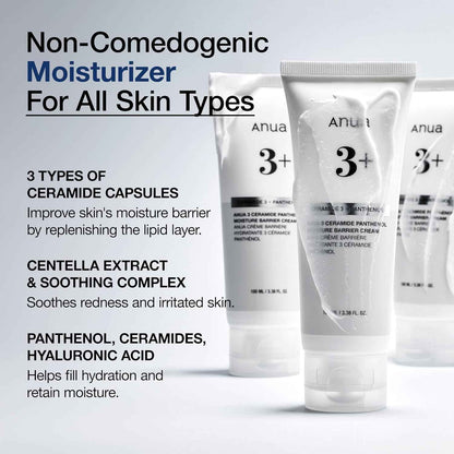ANUA 3+ Ceramide Panthenol Moisture Barrier Cream