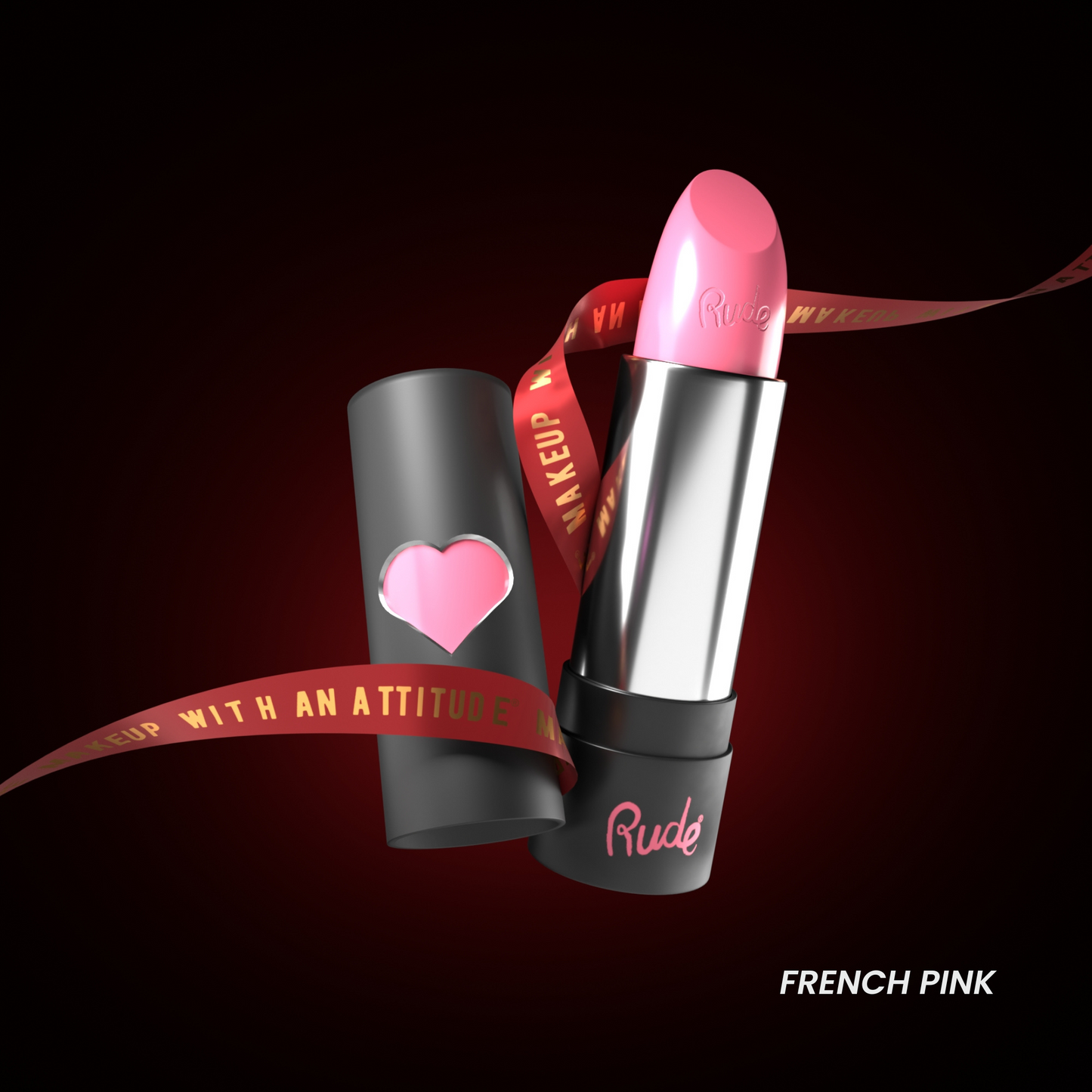 RUDE Hydro Shine Moisturizing Lipstick - French Pink - DestGlow