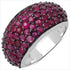3.58 Carat Genuine Ruby & White Diamond .925 Sterling Silver Ring by Bids.com
