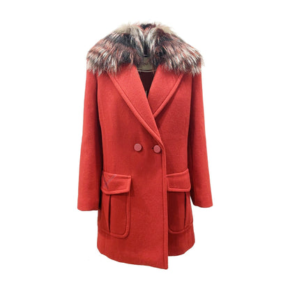 Fendi Fur Collar Wool Coat Women  DestGlow