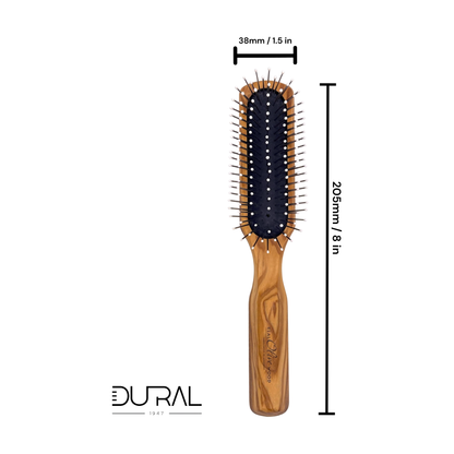 Dural Wooden Rubber Cushion Brush Steel Pins with Plastic Tips by Pasteur Pharmacy