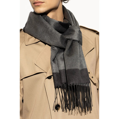 Saint Laurent Grey Scarves Men by Luosophy