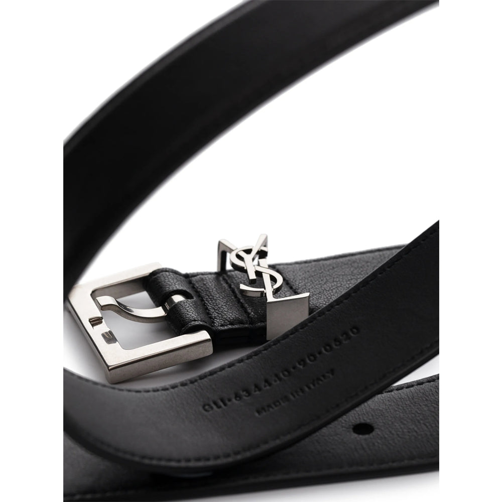 Saint Laurent Black Belts Men by Luosophy