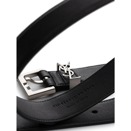 Saint Laurent Black Belts Men by Luosophy