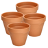 Terracotta Clay Flower Pot 4 Inch by Farmacias Savia