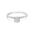 14K White Gold 1/2 Cttw Round Lab Grown Diamond 4 Prong Solitaire Engagement Ring (F-G Color, VS2-SI1 Clarity) - Size 7 by Bids.com