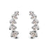 10K White Gold 1/10 Cttw Diamond Journey Style Climber Stud Earrings (H-I Color, I1-I2 Clarity) by Bids.com