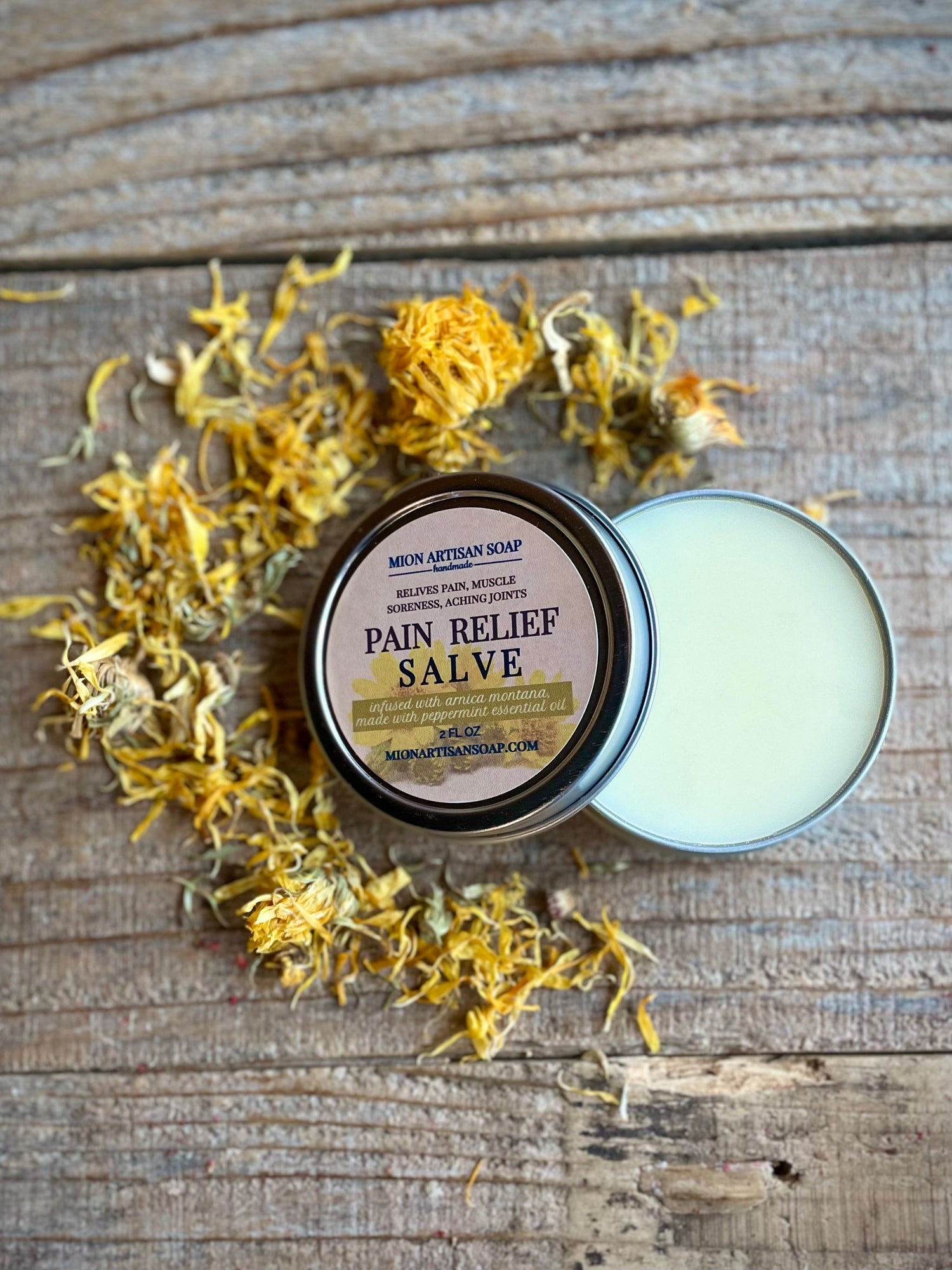 Pain Relief Salve | Infused with Arnica Montana by MION Artisan Soap Co.