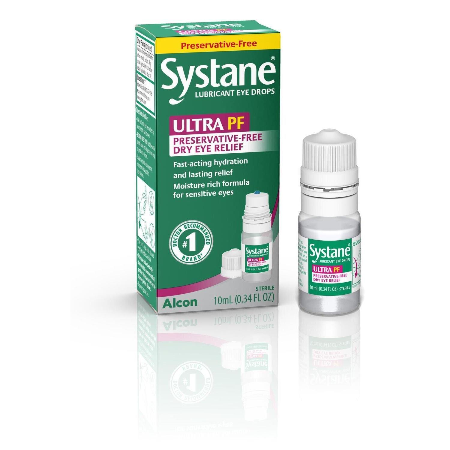 Systane Lubricant Eye Drops, Ultra PF 0.34 Fl Oz by Pasteur Pharmacy