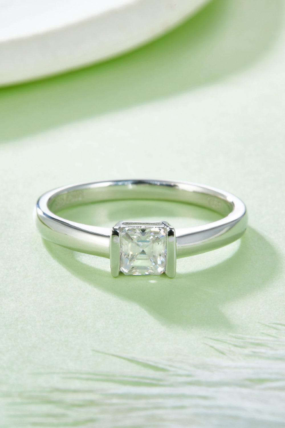 Brilliant Round Cut Sparkala™ Platinum Over Pure Sterling Silver Solitaire Ring by Sparkala