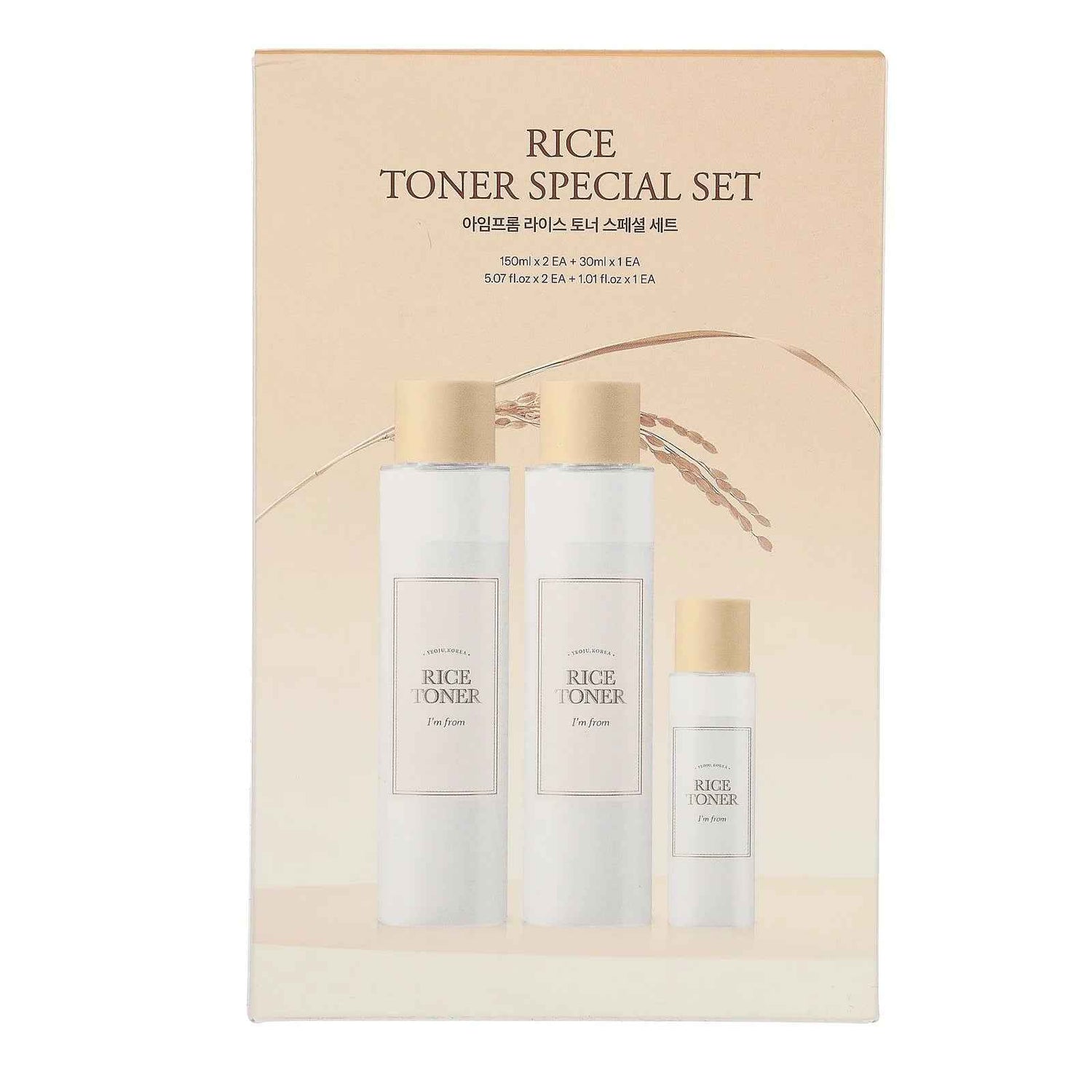 Rice Toner Special Set, 3 Pieces
