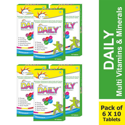 Dr. Morepen Daily Multivitamin Tablets for Women &amp; Men, Multivitamins &amp; Minerals Supplement