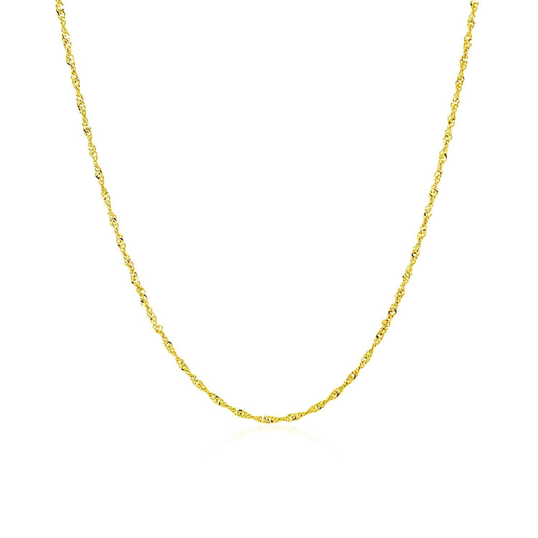 10k Yellow Gold Singapore Chain 1.0mm by Bids.com