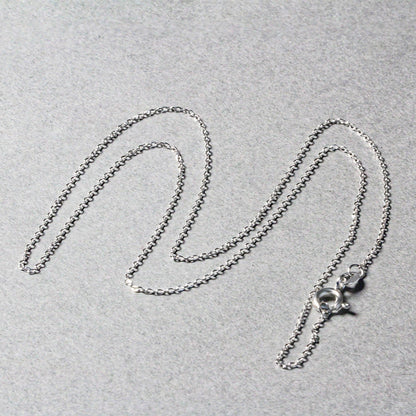 14k White Gold Diamond Cut Cable Link Chain 0.8mm by Bids.com