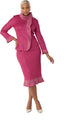 Rose Pink Crystal Shimmer Suit - 7300 by Tally Taylor