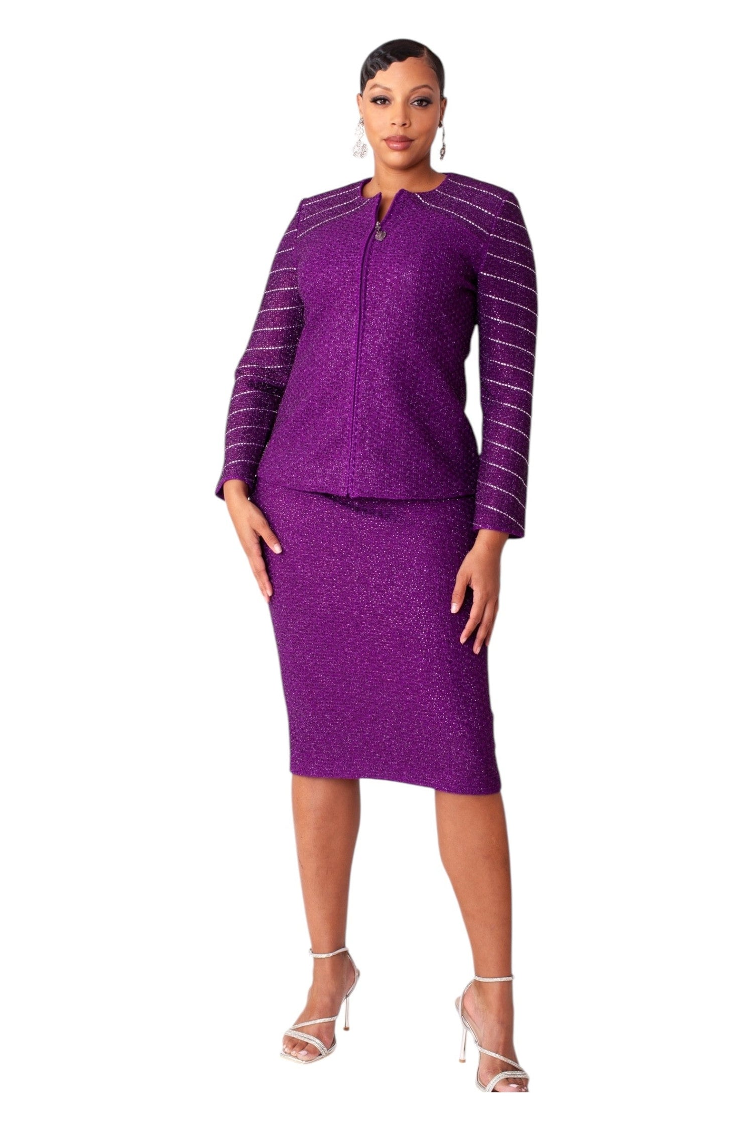 Shimmer Knit Suit | 7302 by Tally Taylor