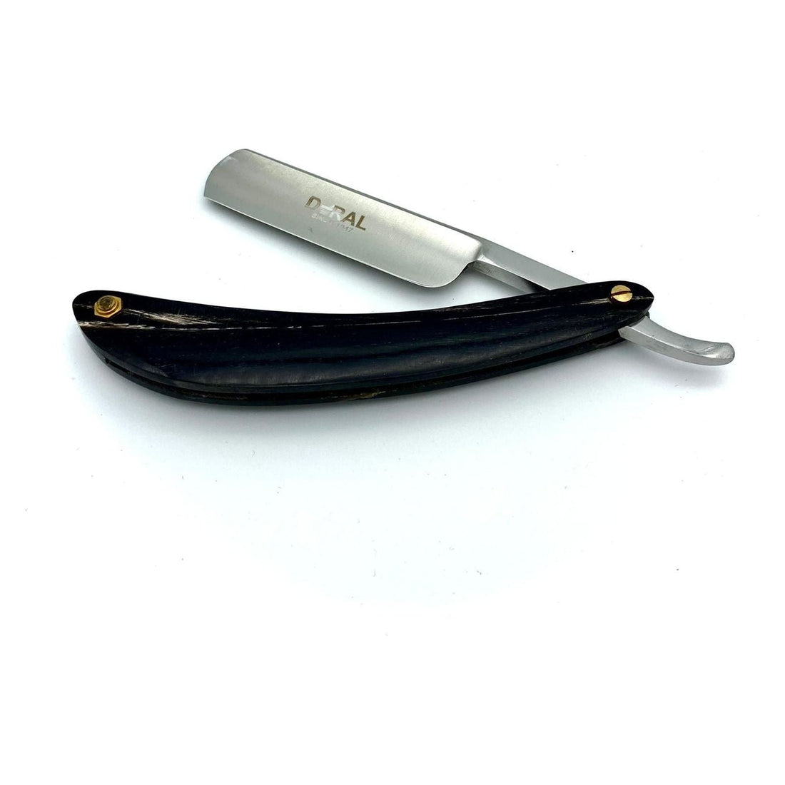 Dural Edge Heavy Duty Unique Grey "Marble" Wood Straight Razor SE-053 by Pasteur Pharmacy