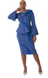 Royal Blue Crystal Wave Suit- 7303 by Tally Taylor