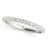 14k White Gold Diamond Scallop Setting Wedding Band (1/3 cttw) by Bids.com