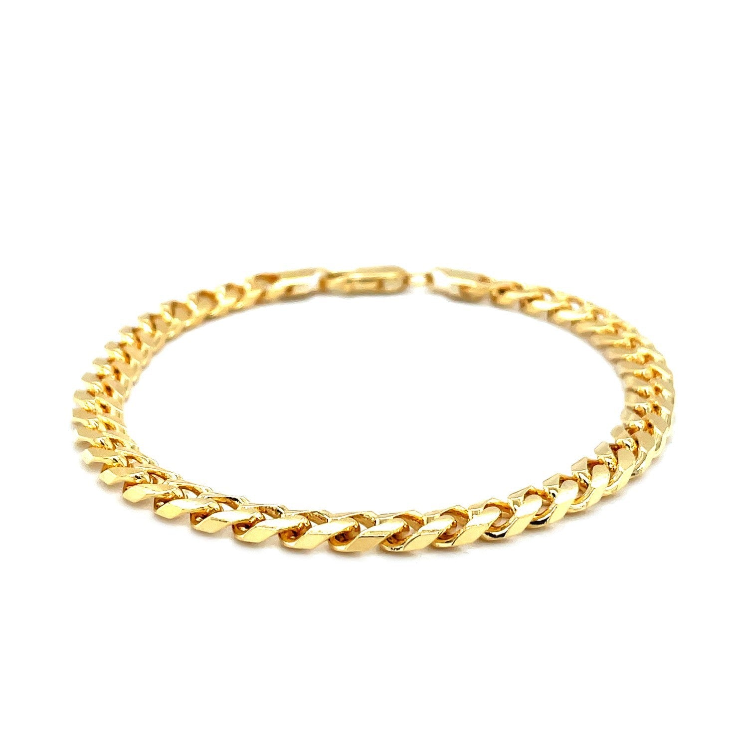 5.8mm 14k Yellow Gold Solid Miami Cuban Bracelet by Bids.com