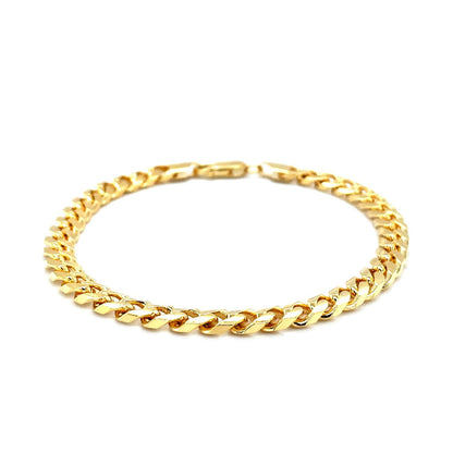 5.8mm 14k Yellow Gold Solid Miami Cuban Bracelet by Bids.com
