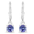 0.94 Carat Genuine Tanzanite .925 Sterling Silver Earrings  DestGlow
