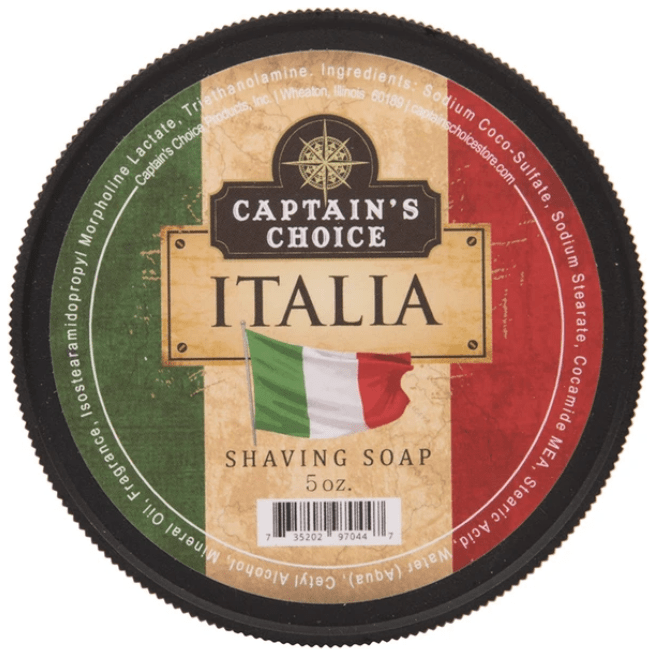 Captains Choice Italia Shaving Soap 5 Oz by Pasteur Pharmacy
