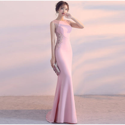 Evening Dress Women Cocktail Host Slim Fit Elegant Five Colors Party Dress Maxi Dress by Ragazza
