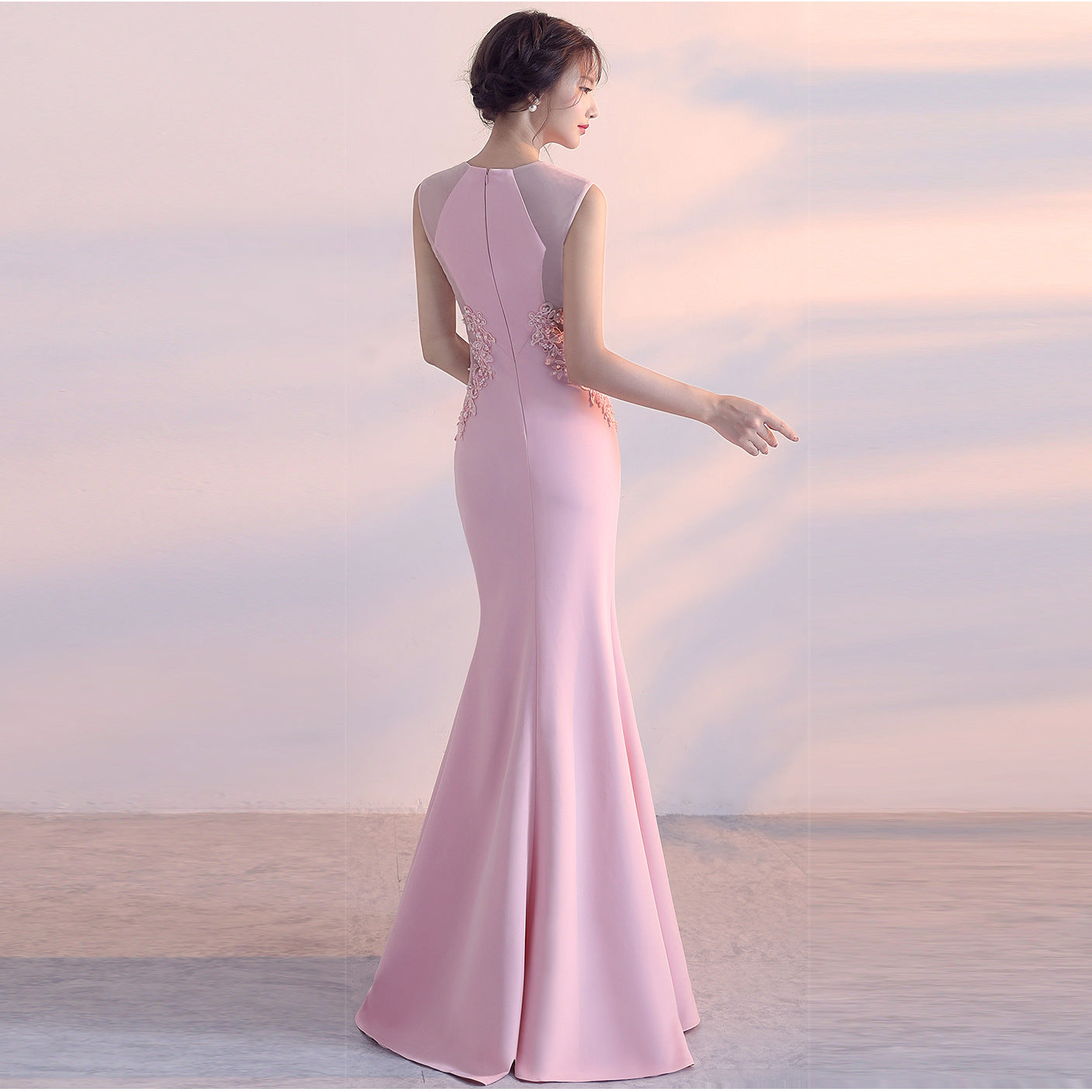 Evening Dress Women Cocktail Host Slim Fit Elegant Five Colors Party Dress Maxi Dress by Ragazza