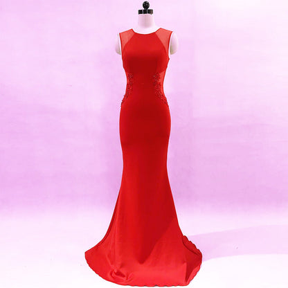 Evening Dress Women Cocktail Host Slim Fit Elegant Five Colors Party Dress Maxi Dress by Ragazza