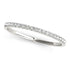 14k White Gold Pave Set Style Round Diamond Wedding Ring (1/8 cttw) by Bids.com