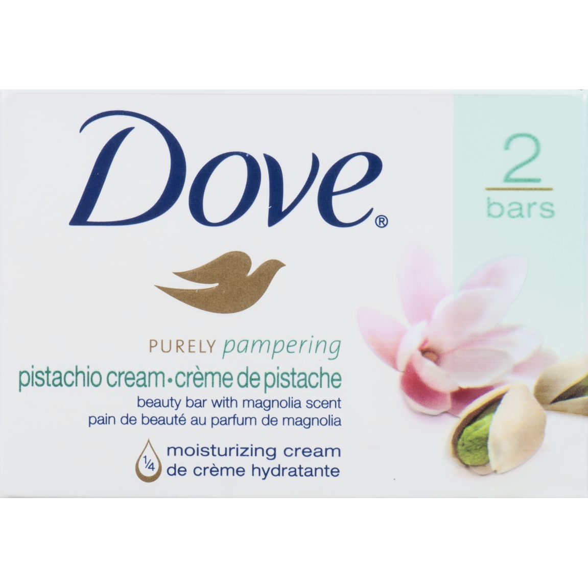 Dove Purely Pampering Pistachio Cream Bar Soap 2 Ct Pack by Pasteur Pharmacy