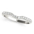 14k White Gold Pave Set Curved Diamond Wedding Band (1/5 cttw) by Bids.com