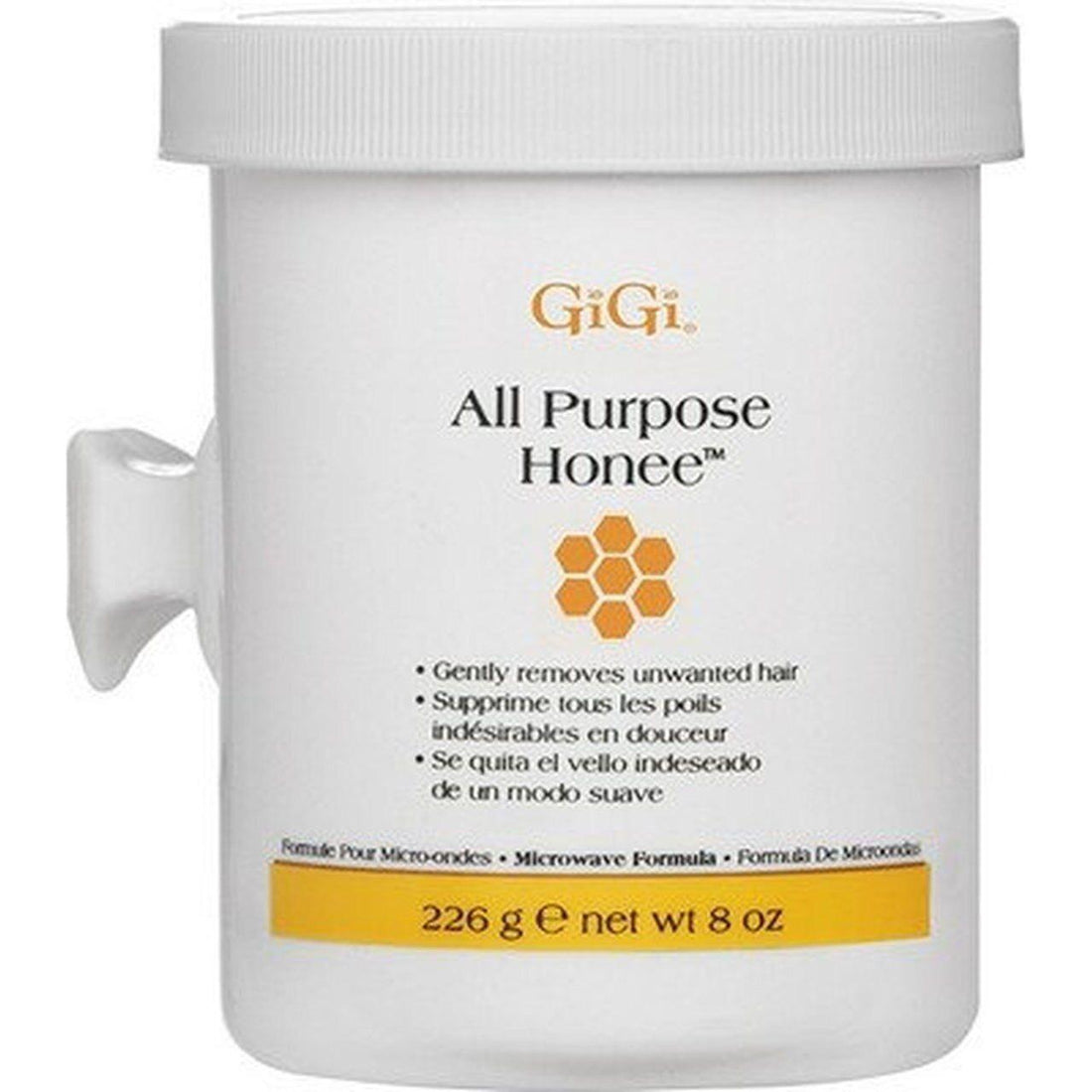 Gigi All Purpose Honee Wax Microwave Formula 8 Oz by Pasteur Pharmacy