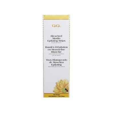 Gigi Large Bleached Muslin Epilating Strips 100 Pack