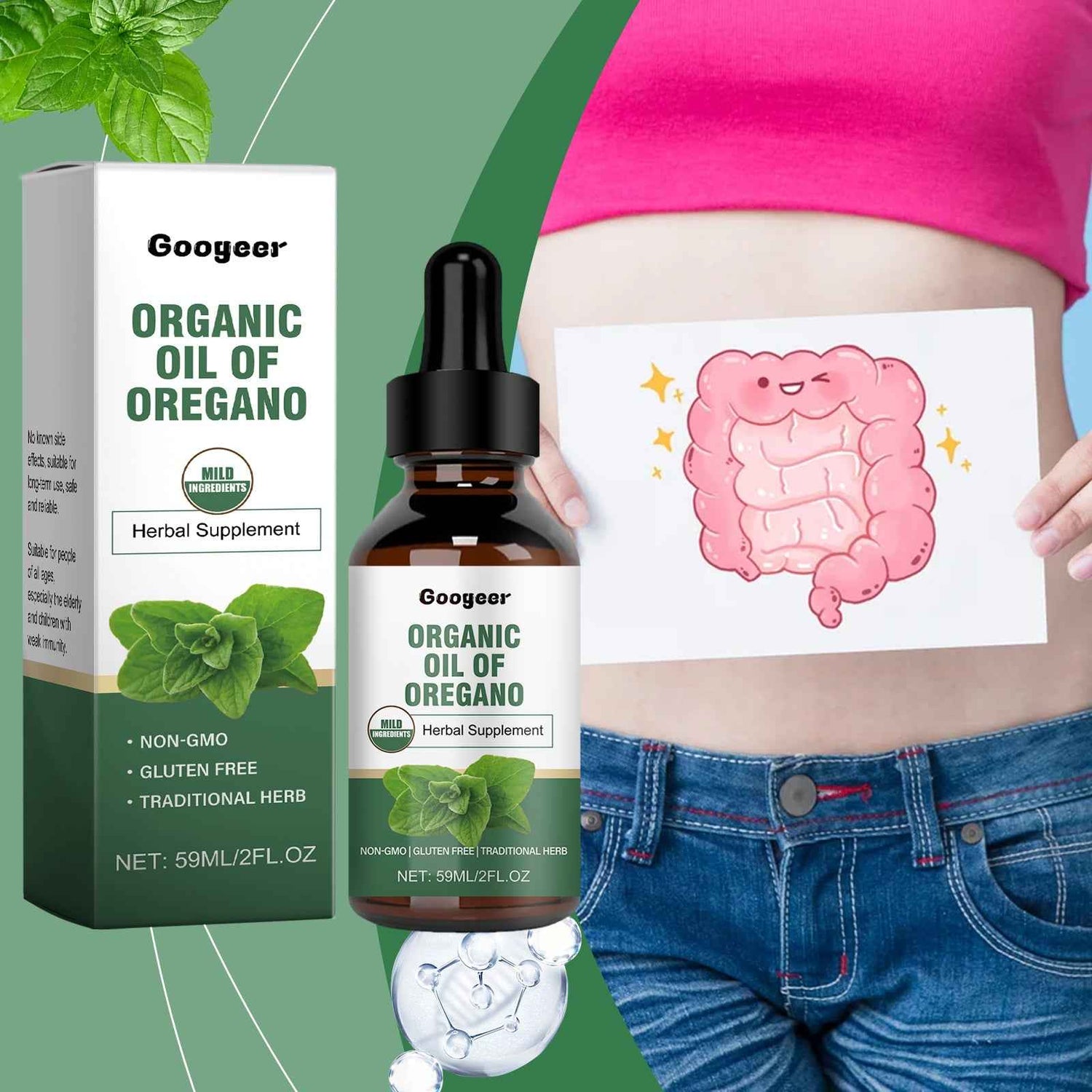 Organic Oregano Oil 59ml – Herbal Supplement, Non-GMO &amp; Gluten Free | Traditional Herbal Support