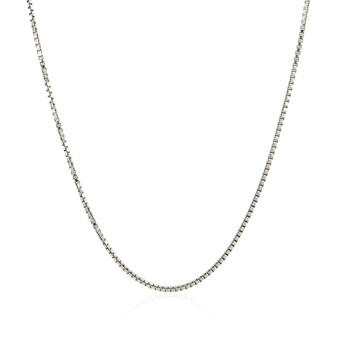 Sterling Silver Rhodium Plated Box Chain 1.1mm by Bids.com
